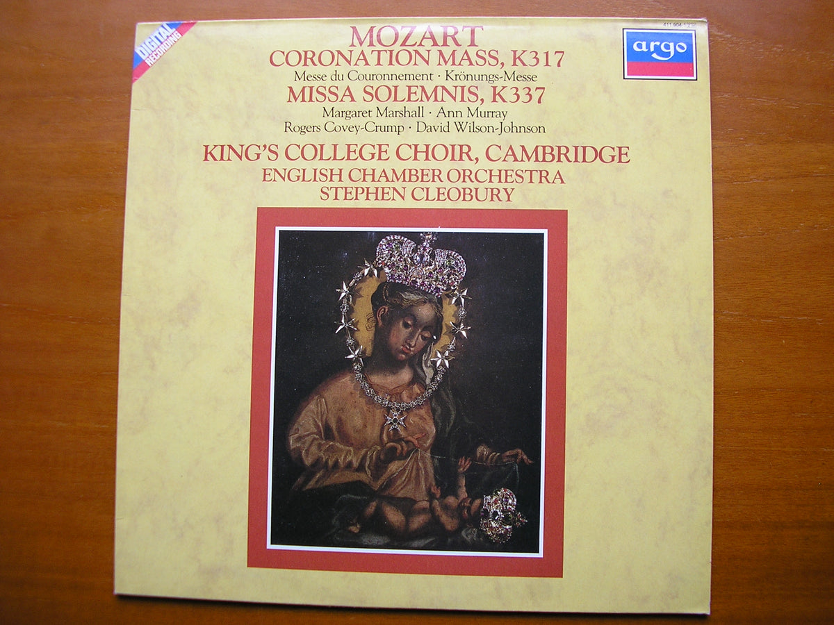 MOZART: CORONATION MASS / MISSA SOLEMNIS    SOLOISTS / ENGLISH CHAMBER ORCHESTRA / CLEOBURY     411 904