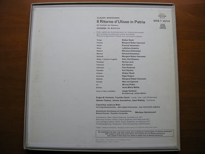MONTEVERDI: THE RETURN OF ULYSSES     SOLOISTS / CONCENTUS MUSICUS VIENNA / HARNONCOURT    4LP    SKB-T 23 / 1-4