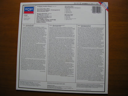 MOZART: CORONATION MASS / MISSA SOLEMNIS    SOLOISTS / ENGLISH CHAMBER ORCHESTRA / CLEOBURY     411 904