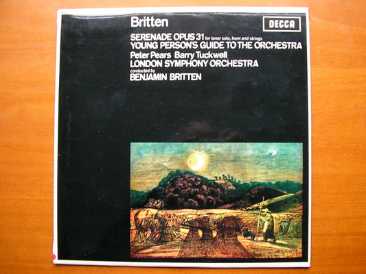 BRITTEN: YOUNG PERSON'S GUIDE TO THE ORCHESTRA / SERENADE Op. 31     PEARS / TUCKWELL / LONDON SYMPHONY / BRITTEN     SXL 6110