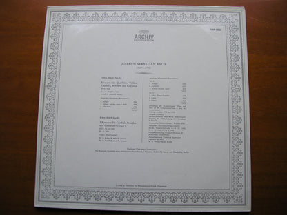 BACH:  TRIPLE CONCERTO BWV 1044 / HARPSICHORD CONCERTOS BWV 1055 & BWV 1056     KIRKPATRICK / NICOLET / BAUMGARTNER / FESTIVAL STRINGS LUCERNE    198 189