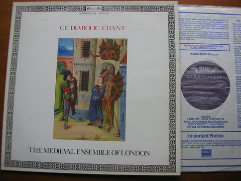 CE DIABOLIC CHANT   Ballades, Rondeaus & Virelais from the late 14th Century     THE MEDIEVAL ENSEMBLE OF LONDON / PETER & TIMOTHY DAVIES    DSLO 704