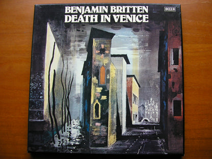 BRITTEN: DEATH IN VENICE     PEARS / SHIRLEY-QUIRK / BOWMAN / ENGLISH CHAMBER ORCHESTRA / BEDFORD    3LP     SET 581-3