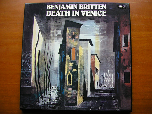 BRITTEN: DEATH IN VENICE     PEARS / SHIRLEY-QUIRK / BOWMAN / ENGLISH CHAMBER ORCHESTRA / BEDFORD    3LP     SET 581-3