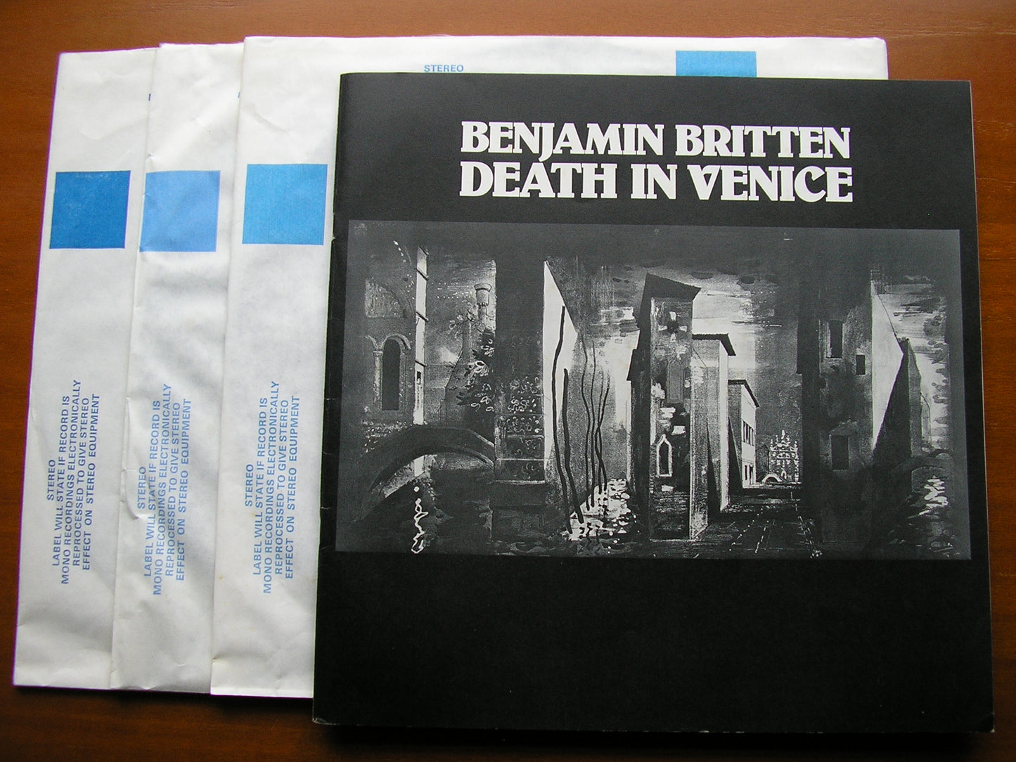 BRITTEN: DEATH IN VENICE     PEARS / SHIRLEY-QUIRK / BOWMAN / ENGLISH CHAMBER ORCHESTRA / BEDFORD    3LP     SET 581-3