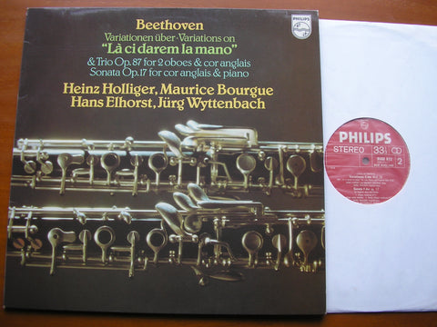 BEETHOVEN: VARIATIONS on 'La ci darem la mano' / TRIO Op. 87 / SONATA Op. 17    HOLLIGER / BOURGUE / ELHORST / WYTTENBACH     9500 672
