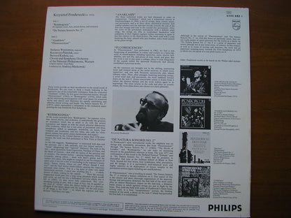 PENDERECKI: KOSMOGONIA / DE NATURA SONORIS No. 2 / ANAKLASIS / FLUORESCENCES     WARSAW PHILHARMONIC / MARKOWSKI     6500 683