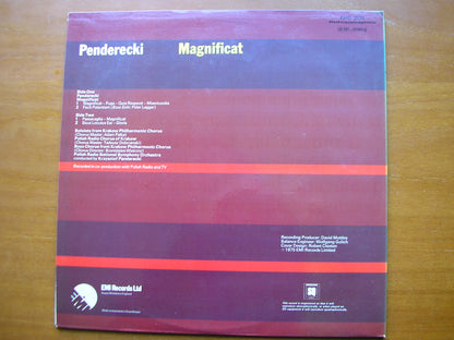 PENDERECKI: MAGNIFICAT      SOLOISTS / POLISH RADIO ORCHESTRA / PENDERECKI      EMD 5524