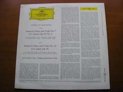 BEETHOVEN: VIOLIN SONATAS Nos. 7 & 10       SCHNEIDERHAN / SEEMANN     138 123