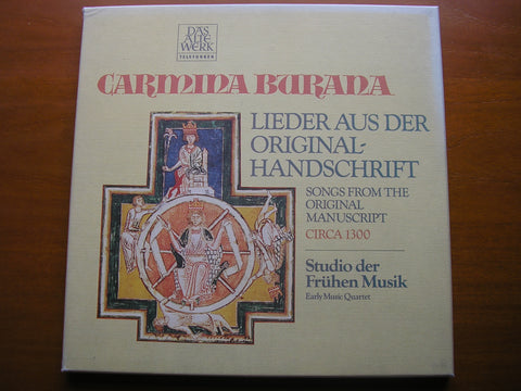 CARMINA BURANA: 33 SONGS FROM THE 13th CENTURY MANUSCRIPT  /  STUDIO OF EARLY MUSIC     6.35319