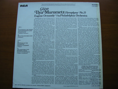 GLIERE: SYMPHONY No. 3  'Ilya Murometz'     ORMANDY / PHILADELPHIA ORCHESTRA     SB 6859