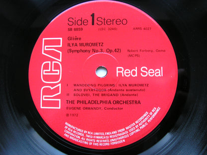 GLIERE: SYMPHONY No. 3  'Ilya Murometz'     ORMANDY / PHILADELPHIA ORCHESTRA     SB 6859