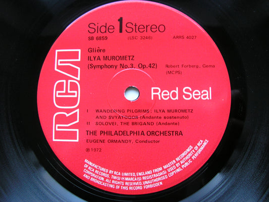 GLIERE: SYMPHONY No. 3  'Ilya Murometz'     ORMANDY / PHILADELPHIA ORCHESTRA     SB 6859
