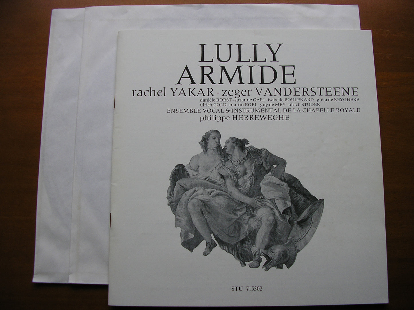 LULLY: ARMIDE    YAKAR / VANDERSTEENE / POULENARD / DE MEY / COLD / CHAPELLE ROYALE / HERREWEGHE   2LP    STU 715302    2LP