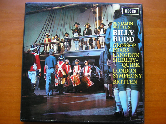 BRITTEN: BILLY BUDD     GLOSSOP / PEARS / LANGDON / LONDON SYMPHONY / BRITTEN   3LP     SET 379-81