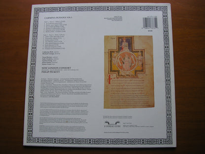 CARMINA BURANA     SONGS FROM THE 13th CENTURY MANUSCRIPT    PICKETT / NEW LONDON CONSORT    417 373