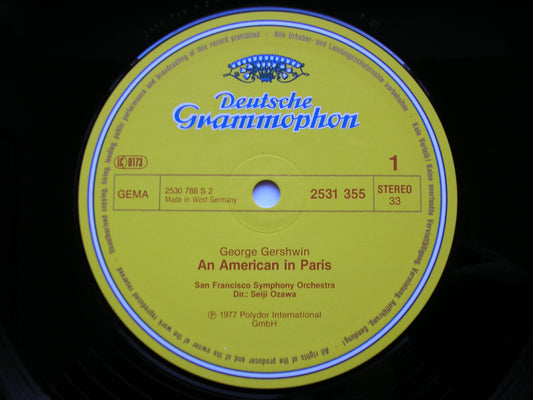 GERSHWIN: AN AMERICAN IN PARIS / BERNSTEIN: SYMPHONIC DANCES FROM WEST SIDE STORY / SAN FRANCISCO SYMPHONY / OZAWA    2531 355
