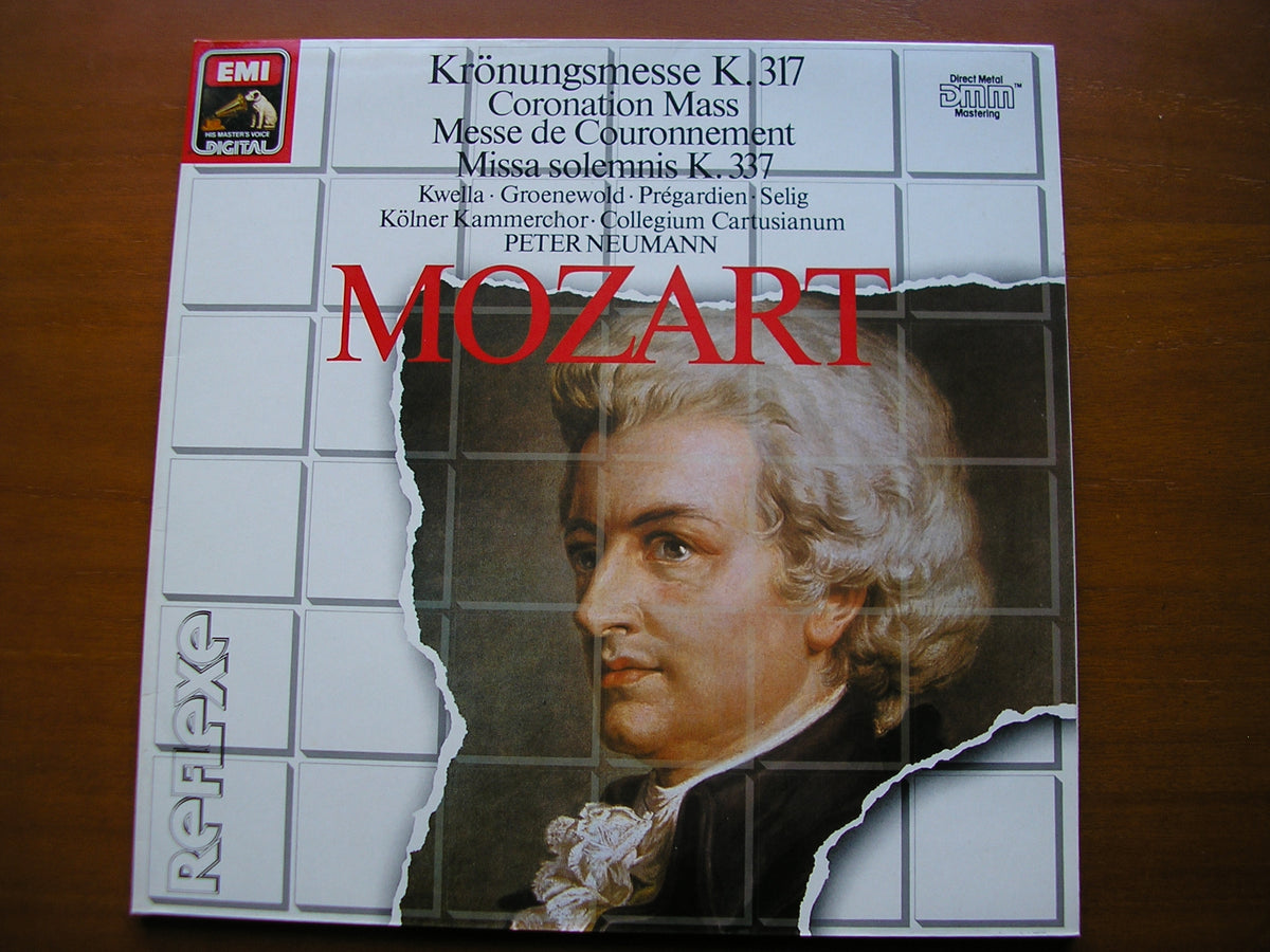 MOZART: CORONATION MASS K317 / MISSA SOLEMNIS K337       SOLOISTS / COLLEGIUM CARTUSIANUM / NEUMANN     7 49374