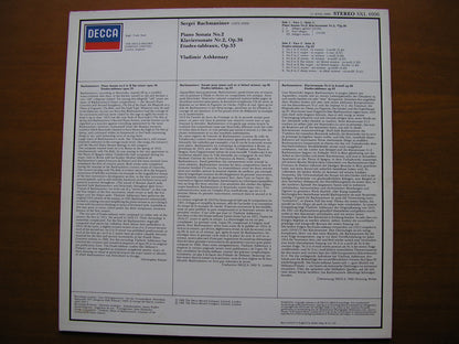 RACHMANINOV: PIANO SONATA No. 2 / ETUDES TABLEAUX Op. 33      VLADIMIR ASKENAZY      SXL 6996