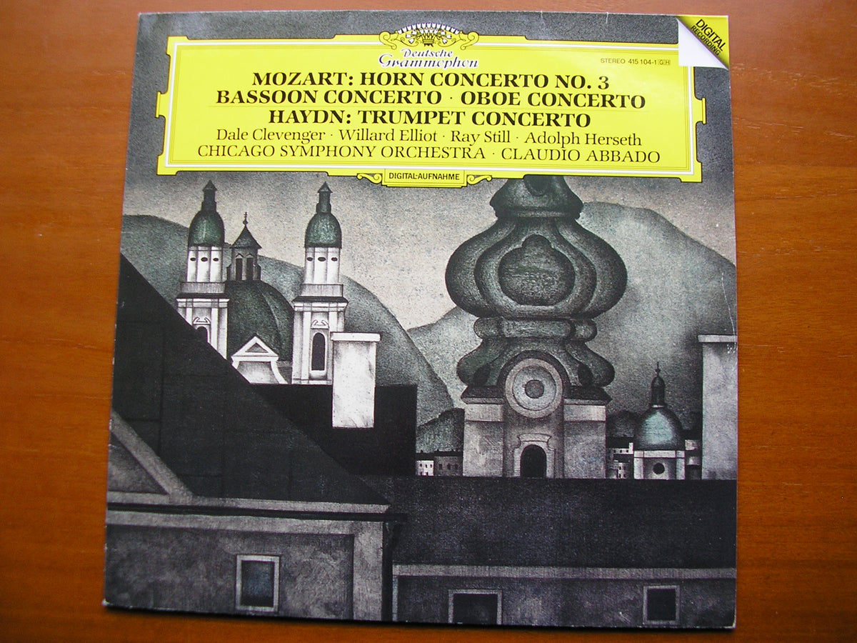 MOZART: WIND CONCERTOS / HAYDN: TRUMPET CONCERTO      SOLOISTS / CHICAGO SYMPHONY  ABBADO    415 104
