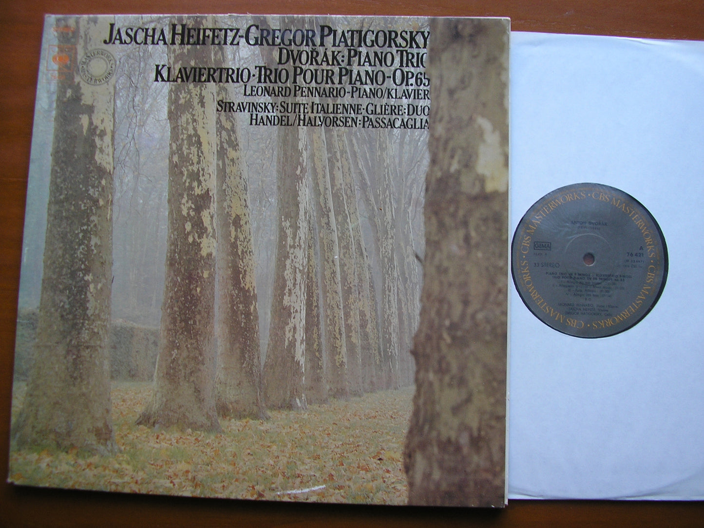 DVORAK: PIANO TRIO Op. 65 / STRAVINSKY / GLIERE / HANDEL    HEIFETZ / PIATIGORSKY / PENNARIO      76421