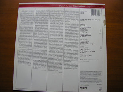 MOZART: PIANO SONATAS K330 in C / K333 in B / ADAGIO K540 / GIGUE K 574      MITSUKO UCHIDA     412 616