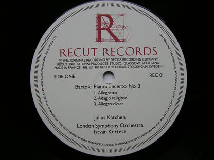 BARTOK: PIANO CONCERTO No. 3 / RAVEL: PIANO CONCERTO in G       KATCHEN / LONDON SYMPHONY / KERTESZ      REC 01