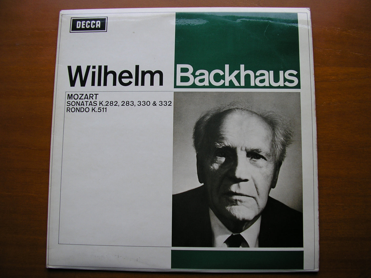 MOZART: PIANO SONATAS  K282 / K283 / K330 / K332 / RONDO K511   WILHELM BACKHAUS    SXL 6301