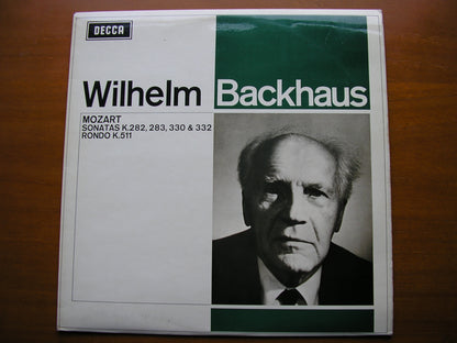 MOZART: PIANO SONATAS  K282 / K283 / K330 / K332 / RONDO K511   WILHELM BACKHAUS    SXL 6301