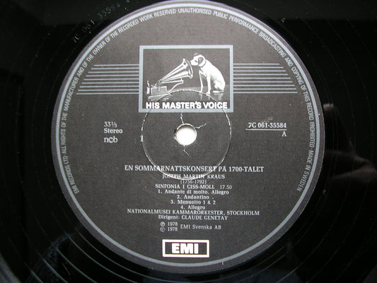 ROMAN / KRAUS / JOHNSEN: ORCHESTRAL MUSIC    STOCKHOLM CHAMBER ORCHESTRA / GENETAY     061 - 35584