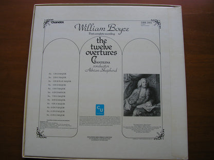 BOYCE: 12 SYMPHONIES     CANTILENA / ADRIAN SHEPHERD    DBR 2002