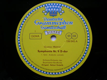 MAHLER: THE NINE SYMPHONIES     SOLOISTS / KUBELIK / BAVARIAN RADIO SYMPHONY / BERLIN PHILHARMONIC       16 LP