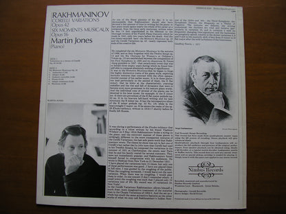 RACHMANINOV: CORELLI VARIATIONS / SIX MOMENTS MUSICAUX Op. 16     MARTIN JONES      NIMBUS 2105