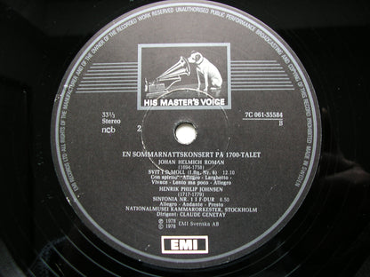 ROMAN / KRAUS / JOHNSEN: ORCHESTRAL MUSIC    STOCKHOLM CHAMBER ORCHESTRA / GENETAY     061 - 35584