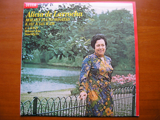 MOZART: PIANO SONATAS  K332 / K545 / K576 / BACH: TRANSCRIPTIONS     ALICIA DE LARROCHA     SXL 6865