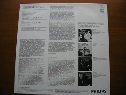 MOZART: PIANO SONATAS  K331 in A / K333 in B / ADAGIO K540      ALFRED BRENDEL    9500 025