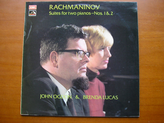 RACHMANINOV: SUITES Nos. 1 & 2 FOR TWO PIANOS      JOHN OGDON / BRENDA LUCAS     HQS 1340