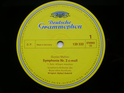 MAHLER: THE NINE SYMPHONIES     SOLOISTS / KUBELIK / BAVARIAN RADIO SYMPHONY / BERLIN PHILHARMONIC       16 LP