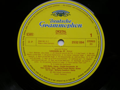 BRAHMS: LIEBESLIEDER-WALZER Op. 52 & Op. 65    MATHIS / FASSBAENDER / SCHREIER / FISCHER-DIESKAU / ENGEL / SAWALLISCH     2532 094