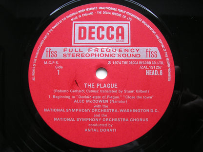 GERHARD: THE PLAGUE ALEC McCOWEN / NSOWDC / ANTAL DORATI DECCA HEADLINE HEAD 6