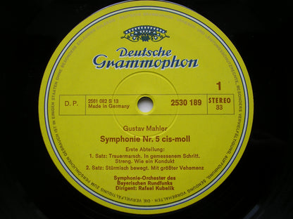 MAHLER: THE NINE SYMPHONIES     SOLOISTS / KUBELIK / BAVARIAN RADIO SYMPHONY / BERLIN PHILHARMONIC       16 LP