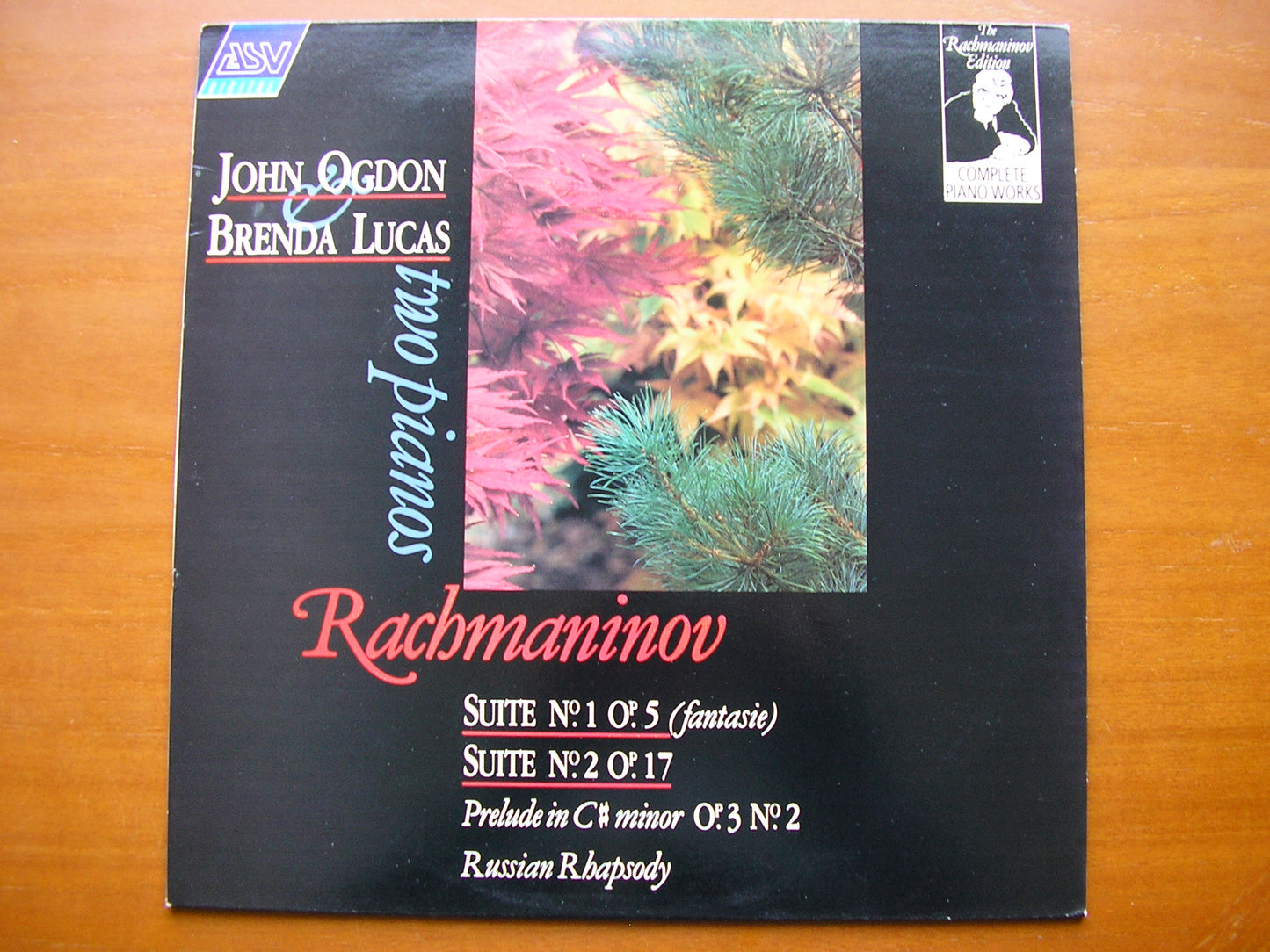 RACHMANINOV: SUITES Nos. 1 & 2  FOR TWO PIANOS / PRELUDE / RUSSIAN RHAPSODY     OGDON / LUCAS      DCA 636