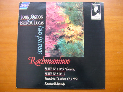 RACHMANINOV: SUITES Nos. 1 & 2  FOR TWO PIANOS / PRELUDE / RUSSIAN RHAPSODY     OGDON / LUCAS      DCA 636