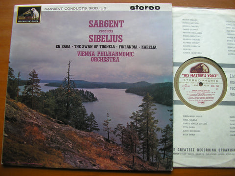 SIBELIUS: ORCHESTRAL WORKS    SARGENT / VIENNA PHILHARMONIC   ASD 541