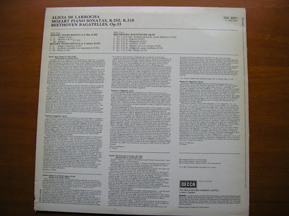 MOZART: PIANO SONATAS  K282 in E / K310 in A / BEETHOVEN: BAGATELLES    ALICIA DE LARROCHA     SXL 6951