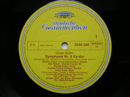 MAHLER: THE NINE SYMPHONIES     SOLOISTS / KUBELIK / BAVARIAN RADIO SYMPHONY / BERLIN PHILHARMONIC       16 LP