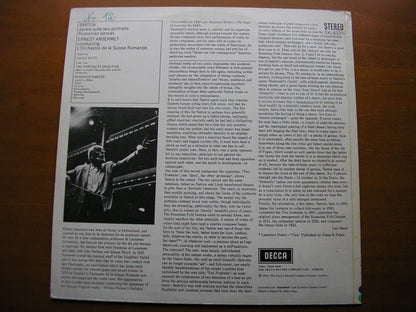 SXL 6121  BARTOK: DANCE SUITE / TWO PORTRAITS / RUMANIAN DANCES      ANSERMET / SUISSE ROMANDE       ED1 / ED2