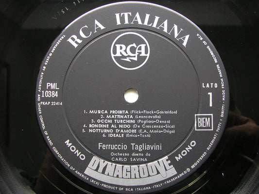 FERRUCCIO TAGLIAVINI SINGS ITALIAN SONGS: TOSTI / DENZA / DONAUDY / GASTALDON     PML 10384