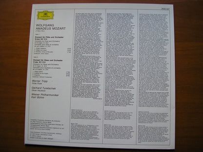 MOZART: FLUTE CONCERTO K313 / OBOE CONCERTO K314       TRIPP / TURETSCHEK / VIENNA PHILHARMONIC / BOHM     2530 527