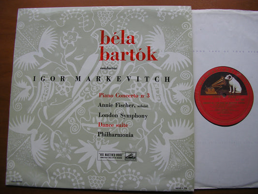 BARTOK: PIANO CONCERTO No. 3 / DANCE SUITE      FISCHER / LONDON SYMPHONY / PHILHARMONIA / MARKEVITCH     ALP 1588